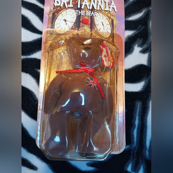 1999 McDonald's Ty Britain Britannia The Bear - Picture 4 of 8